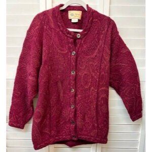 Vintage Coogi Naturals Button-Up Wool Blend Cardigan Sweater L
